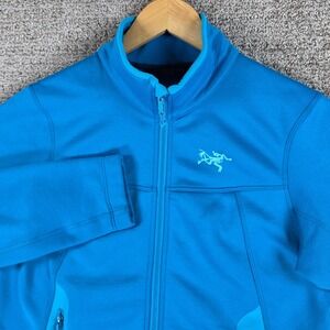 Arc'teryx Arenite Womens Blue Fleece Zip Jacket Size Small Outdoor Hiking Travel